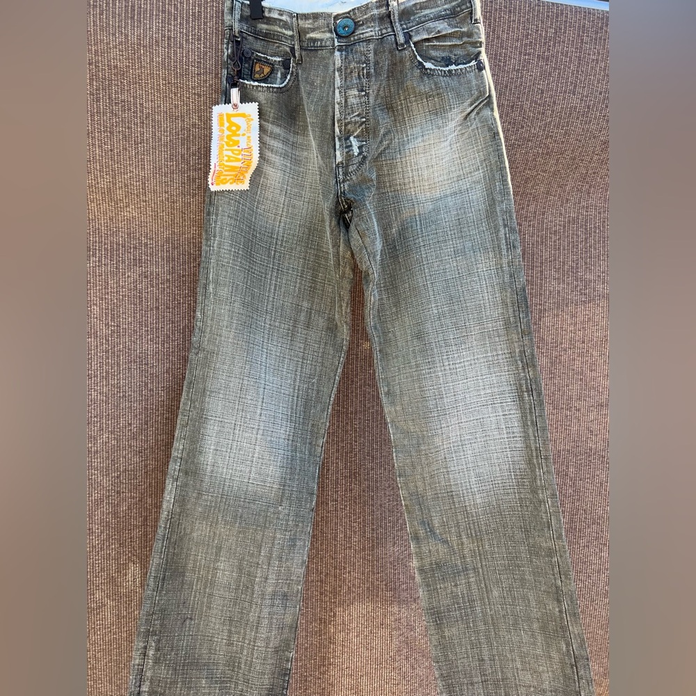Vintage Lois Spanish Women’s Sz 38/30 Denim Jeans Retro Western Print